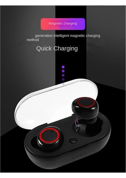 Yeni Bluetooth Kulaklık Y10 Binaural Bluetooth Kulaklık Siyah+Beyaz (Yurt Dışından) indirimleri