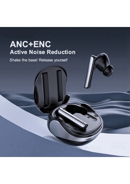 Anc Kablosuz Bluetooth Kulaklık Gürültü Engelleme, Siyah (Yurt Dışından) fırsatları
