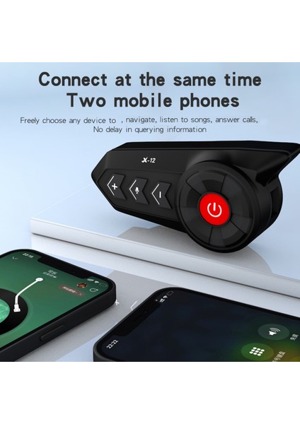 Motosiklet Kaskı Kulaklık Bluetooth 5.0 Kablosuz Kulaklık A (Yurt Dışından)