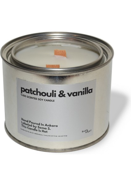 : Kokulu Soya Mum : 600 gr : Patchouli & Vanilla