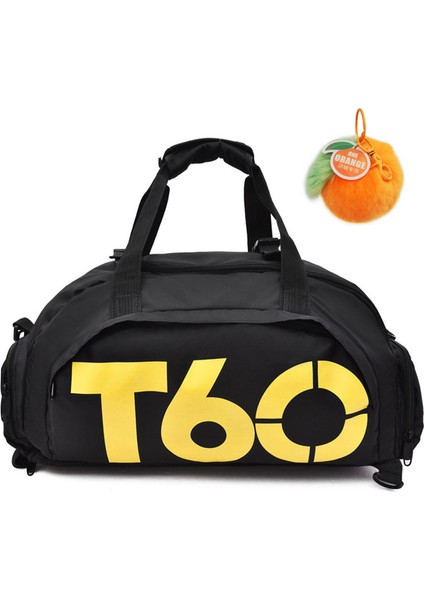 Ong Orange Bölmeli Spor Çanta - Sarı / Siyah (Yurt Dışından)