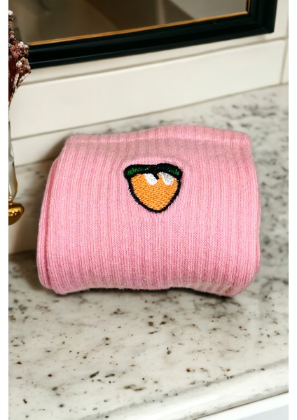 Kadın Nakışlı 1 Çift Soket Çorap