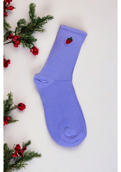Kadın Nakışlı 1 Çift Soket Çorap modelleri