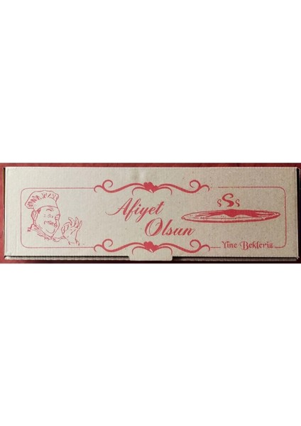 Pide Kutusu 100 Adet 42X13X4 Ebat Pide Ambalaj Kutusu