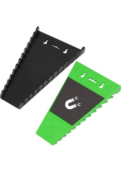 2 Paket Manyetik Anahtar Organizatör Anahtar Rafı Alet Tepsileri, Anahtar Tutucu Anahtar Sae'ye (1/4IN-1/16IN) ve Metrik (6-24MM) Uyar (Yurt Dışından)