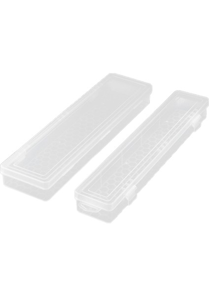 2 Adet Bitirme Kutusu Elektrikli Havya Saklama Kutusu Şeffaf Plastik Parçalar Kutusu Donanım Araçları Fırça Tebeşir (L + S) (Yurt Dışından)
