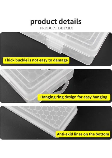 2 Adet Bitirme Kutusu Elektrikli Havya Saklama Kutusu Şeffaf Plastik Parçalar Kutusu Donanım Araçları Fırça Tebeşir (L + S) (Yurt Dışından) modelleri