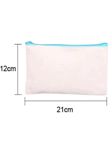 Dıy Craft Için 10 Adet Boş Kanvas Fermuar Kese, Makyaj Çantaları/renkli Fermuarlı Küçük Kalem Çantası Çok Seyahat Çantaları (Yurt Dışından) fiyatları