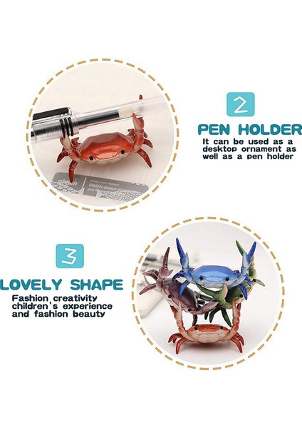 Japon Sevimli Yengeç Kalem Tutucu Halter Yengeçler Kalem Tutucu Braketi Depolama Rafı Hediye Kırtasiye B (Yurt Dışından) fırsatları