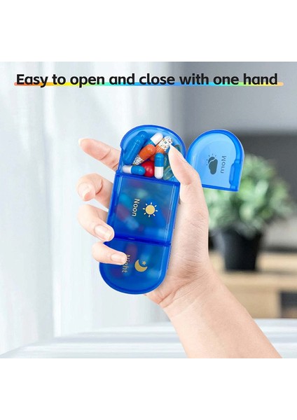 Haftalık Hap Organizatörü Günde 3 Kez 7 Sevimli Kutu Içerir, Am Pm Organizatörü Seyahat Temelleri (Yurt Dışından) modelleri