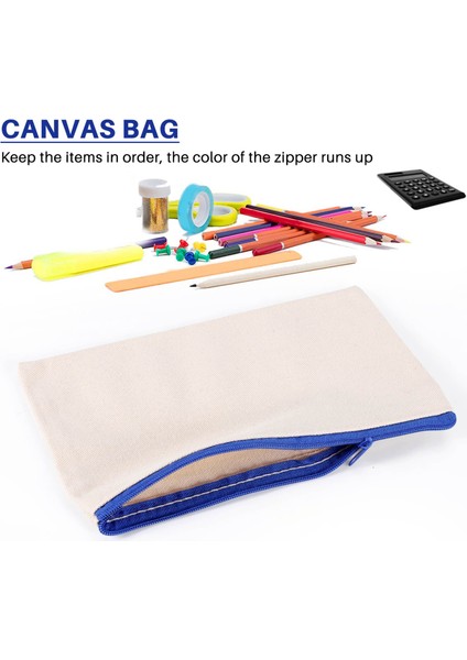 40 Adet Kanvas Kozmetik Çantası Kanvas Fermuarlı Çanta Kalem Kutusu Dıy Seyahat El Yapımı Çanta Dıy Zanaat Okul Renkli Fermuarlı (Yurt Dışından) fiyatları