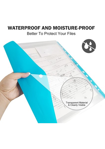 12 Paket Bağlayıcı Cebi 11 Delikli Genişletilebilir Bağlayıcı Klasörler 2/3/4 Halka Bağlayıcı Plastik Zarf Dosya Belge Kese (Yurt Dışından) fiyatları