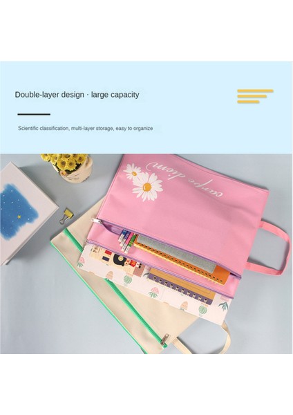 4 Adet Çift Katmanlı A4 Dosya Çantası Dosya Klasörü Dosya Çantası Kırtasiye Depolama Dosya Çantası Öğrenciler Için Okul (Yurt Dışından) fırsatları