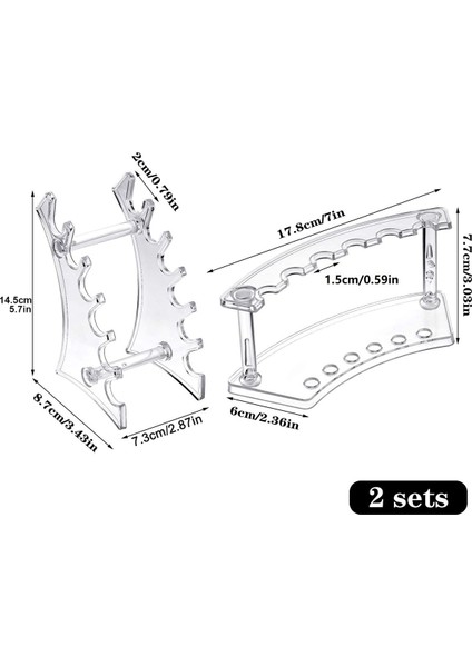 4 Adet Kalemlik Ekran Standı Kalem Plastik Standlar Şeffaf Kalem Rafı Organizatör Tırnak Fırçası Tutucu Makyaj Fırçası Için Standı (Yurt Dışından) modelleri