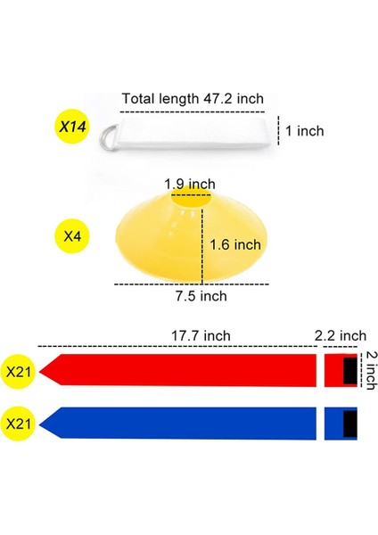Bayrak Futbol Seti-14 Adet Kemer, 42 Bayraklı (21 Kırmızı ve 21 Mavi Bayrak), 4 Koni Yetişkin Gençlik Bayrağı Futbol Kemerleri (Yurt Dışından) fırsatları