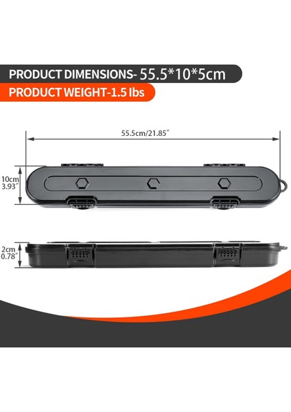 Testere Zinciri Saklama Kutusu, 10 Inç 16 Inç 18 Inç 20 Inç Testere Için Testere Zinciri Organizatör Kutusu (Siyah) (Yurt Dışından) fırsatları