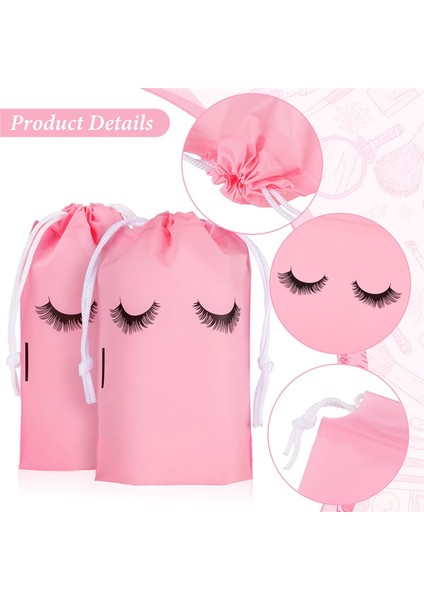 Müşteriler Için 100 Adet Kirpik Çanta Kirpik Goodie Çanta Müşteriler Için Kirpik Bakım Çantaları Kirpik Uzantıları Makyaj Çantaları Pembe (Yurt Dışından) modelleri
