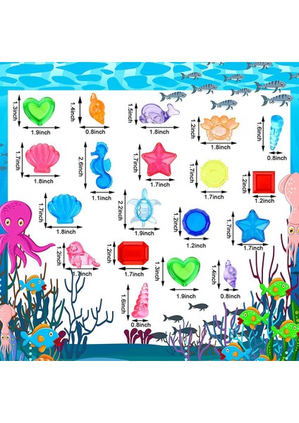 52 Adet Dalış Taşları Havuz Oyuncakları Deniz Hayvanları Taşlar Korsan Hazine Sandığı Yaz Sualtı Yüzme Oyuncakları (Yurt Dışından) modelleri