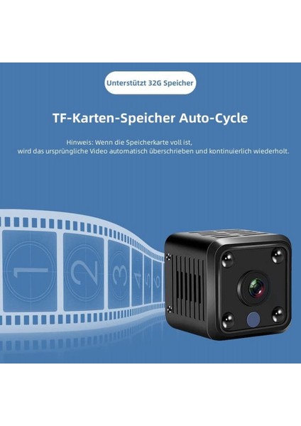 4K 1080P Hd Mini Gözetleme Kamerası Kapalı Wifi Kamera Canlı Iletim Cep Telefonu Uygulama Kamerası Kapalı Pil ile A (Yurt Dışından)