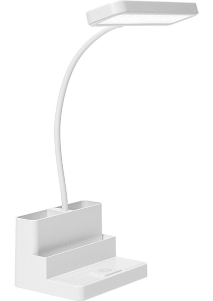Çocuklar Için LED Masa Lambası Kalem Depolama Göz Koruması Kademesiz Karartma Masa Lambası Çalışma Öğrenci Lambası Ofis Beyaz (Yurt Dışından) fırsatları