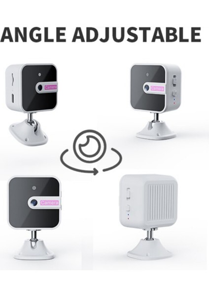 Mini Kablosuz Wifi Kamera 1080P Video Ir Gece Görüş Hareket Algılama Ev Güvenlik Gözetleme Kamera Monitörü (Yurt Dışından)