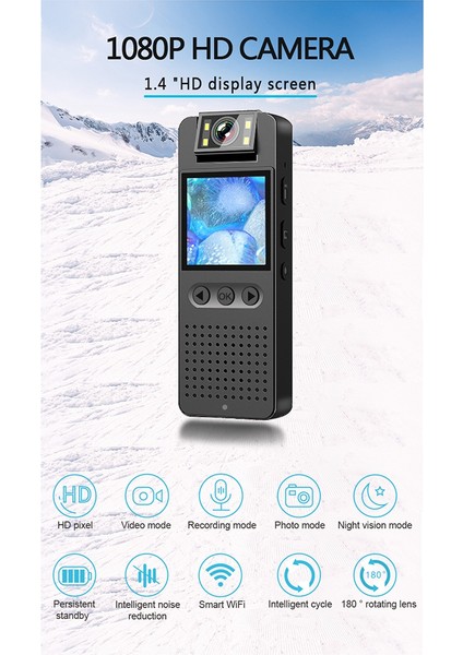 1080P Hd Wifi Hotspot Kamera Kaydedici Kamera Hareket Kamera Mini Açık Kamera Icra Kaydedici Açık Kamera (Yurt Dışından)