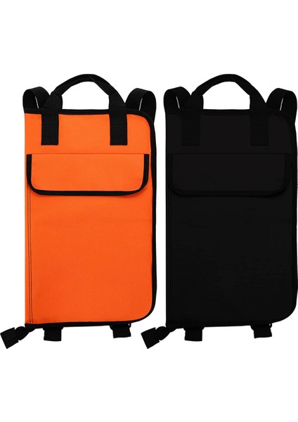Davul Sopa Çantası, Düşme Önleyici Cepli 12 Çift Baget Saklama Kutusu, Kapasiteli Asılı Taşınabilir Sopa Çantası (Yurt Dışından)