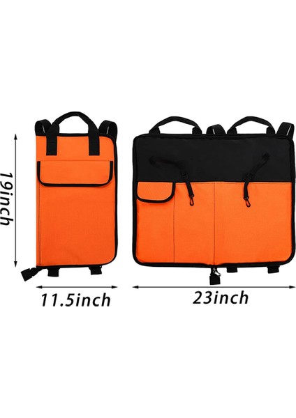 Davul Sopa Çantası, Düşme Önleyici Cepli 12 Çift Baget Saklama Kutusu, Kapasiteli Asılı Taşınabilir Sopa Çantası (Yurt Dışından) fiyatları