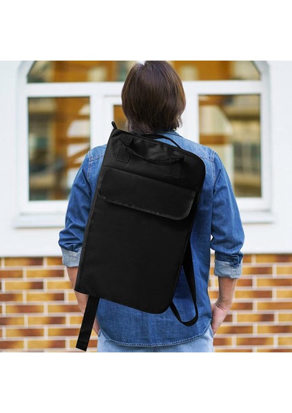 Davul Sopa Çantası, Düşme Önleyici Cepli 12 Çift Baget Saklama Kutusu, Kapasiteli Asılı Taşınabilir Sopa Çantası (Yurt Dışından) modelleri