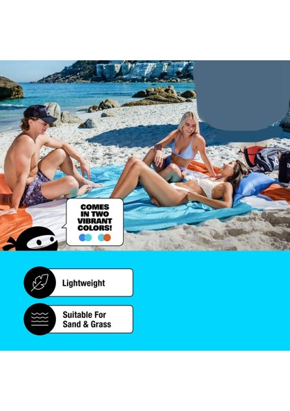 Cepli Kum Seyahat Plaj Battaniyesi - Yürüyüş, Piknik Için Zemin Kazıklı 84 Inç x 108 Inç Plaj Mat Taşınabilir Battaniye (Yurt Dışından) fiyatları