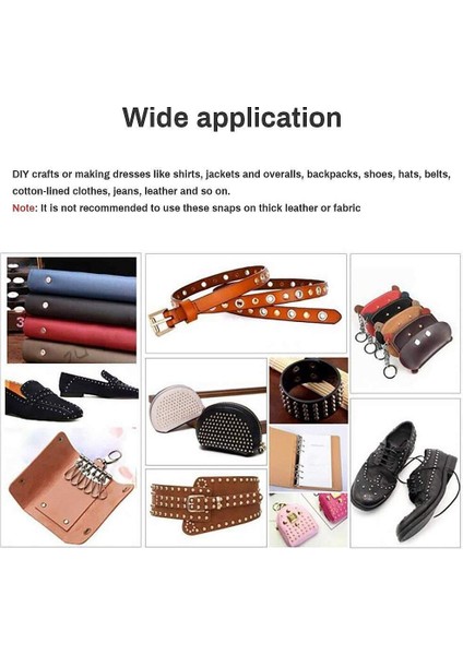 120 Takım Çıtçıt Alet Takımı, Metal Çıtçıt Düğme Leathercraft Perçinler Çıtçıtlar, 12.5mm Deri Çıtçıt Alet Takımı Çift Kapaklı Pirinç Perçinler (Yurt Dışından) fırsatları