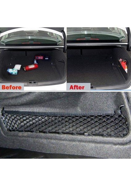 Araba Arka Arka Bagaj Koltuk Saklama Çantası Örgü Oto Organizatör Elastik Ip Net Çanta Araba Aksesuarları-A4 B8 2008-2016 (Yurt Dışından) fiyatları
