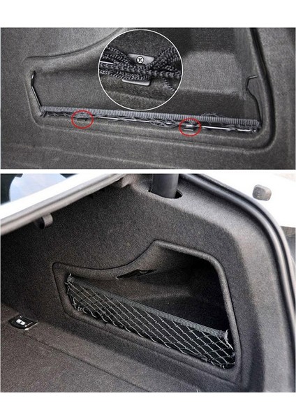 Araba Arka Arka Bagaj Koltuk Saklama Çantası Örgü Oto Organizatör Elastik Ip Net Çanta Araba Aksesuarları-A4 B8 2008-2016 (Yurt Dışından) fırsatları