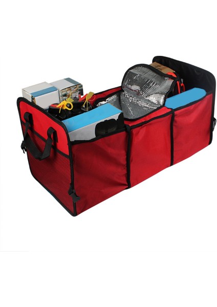 Araba Bagaj Depolama Çok Fonksiyonlu Katlanabilir Katlanır Örgü Yalıtım Saklama Kutusu Depolama Istifleme Toplama Kutusu Kırmızı (Yurt Dışından) fırsatları