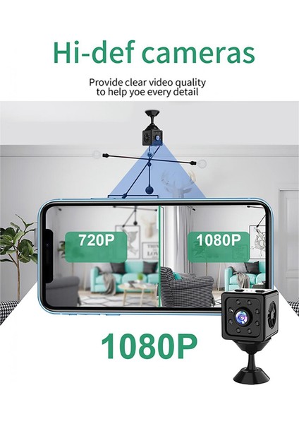 K13 Wifi Hd 1080P Kablosuz Mini Kamera Gece Sürümü Hareket Algılama Kamera Dvr Video Dadı Güvenlik Izleme (Yurt Dışından)