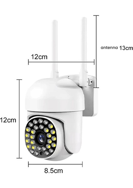 Ip Kamera Dış Mekan Gece Görüşü Aı Insan Algılama 1080P Ptz Kapalı Devre Kablosuz Kamera-Ab Tak (Yurt Dışından)