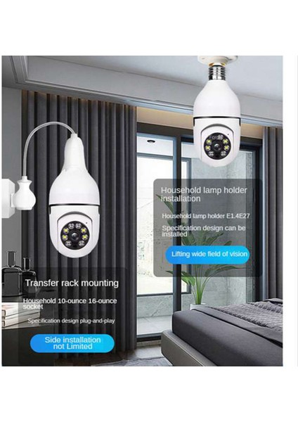 2.4g Wifi Işık Soketi Güvenlik Kameraları Kablosuz, Ampul Güvenlik Kamerası, Full Hd 1080P Kablosuz Güvenlik Kamerası (Yurt Dışından) fiyatları
