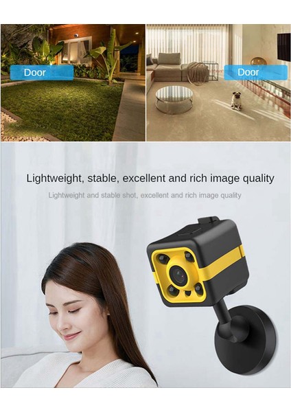 SQ31 Kamera Hd Aksiyon Kamerası Wifi Kızılötesi Gece Görüşü 1080P Akıllı Hafıza Kartı Olmadan, Siyah (Yurt Dışından) fırsatları