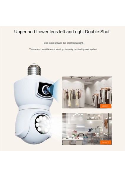 Kablosuz Wifi 1080P Işık Soketi Ampul Güvenlik Kamerası Projektör Gece Görüş Hareket Algılama Iki Yönlü Ses 2.4ghz (Yurt Dışından) fiyatları