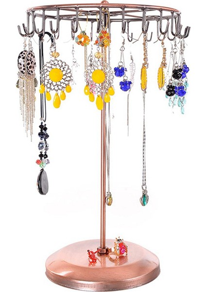 2 Adet 13.3 Inç Siyah Metal Dönen Takı Standı Organizatör Kolyeler ve Bilezikler Için B (Yurt Dışından) fırsatları