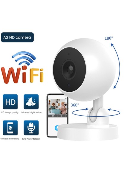 Wifi Hd Ses Kaydedici Hareket Algılama Iç Mekan Ev Gözetim Kameraları 2 Yönlü Ses Uzaktan Izleme Bebek Monitörü (Yurt Dışından) fiyatları