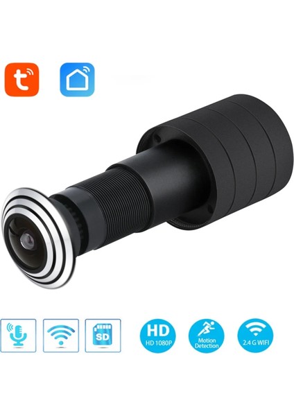 Tuya Wifi Kapı Göz Kamerası Mini Gözetleme Deliği Kapı Wifı Ip Kamera 1.6 mm Geniş Açı Balıkgözü Ses Dahili Hoparlör Ab Tak (Yurt Dışından) modelleri