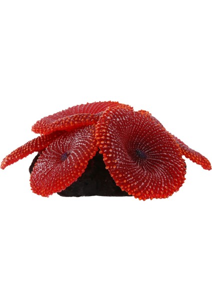 2x Yapay Akvaryum Balık Tankı Dekorasyon Mercan Deniz Bitki Süs Silikon Kırmızı (Yurt Dışından) fiyatları