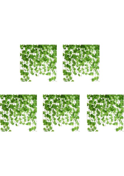 60 Adet 7.5ft Yapay Akçaağaç Yaprakları Asılı Sarmaşıklar, Bahçe Düğün Süslemeleri Için Ivy Garland Asılı Bitkiler (Yurt Dışından)