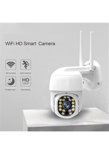 2mp Açık Kamera 360 Derece Tam Renkli Gece Görüş Kablosuz Wıfı Uzaktan Monitör Hd Akıllı Güvenlik Kamerası Ab Tak (Yurt Dışından)