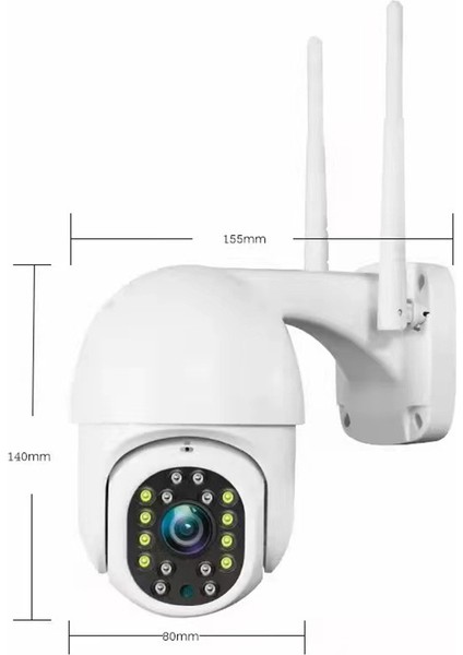 2mp Açık Kamera 360 Derece Tam Renkli Gece Görüş Kablosuz Wıfı Uzaktan Monitör Hd Akıllı Güvenlik Kamerası Ab Tak (Yurt Dışından) fiyatları