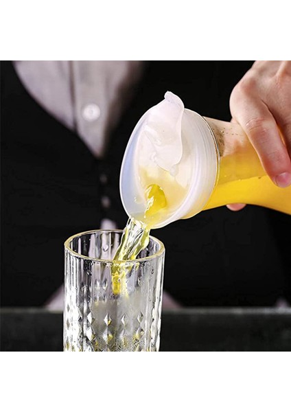 Beyaz Flip Tab Kapaklı 4 Adet 1.6l Plastik Su Sürahileri - Gıda Sınıfı ve Geri Dönüştürülebilir Kırılmaz Sürahiler - Meyve Suyu Kavanozu (Yurt Dışından)