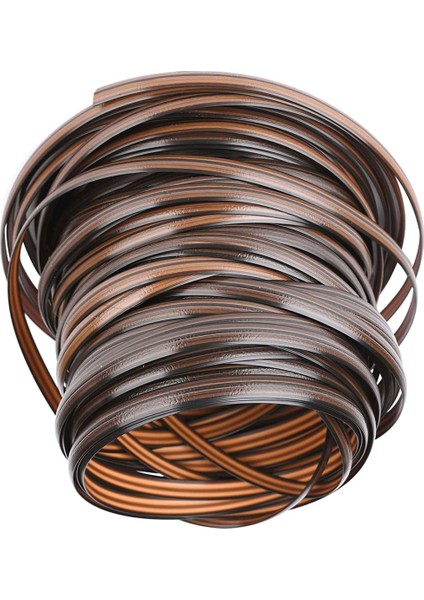 6x Kahve Degrade Düz Sentetik Rattan Dokuma Malzemesi Plastik Rattan Örgü ve Onarım Sandalye Masa Depolama Sepeti (Yurt Dışından)
