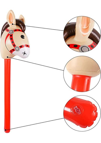 15 Adet Şişme At Kafaları Cowgirl Sopa Pvc Balon Açık Eğitici Oyuncaklar Çocuklar Için Bebekler Doğum Günü Hediyeleri (Yurt Dışından) fiyatları