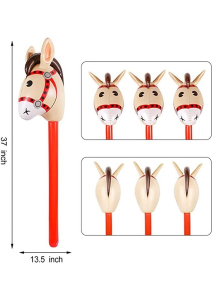 15 Adet Şişme At Kafaları Cowgirl Sopa Pvc Balon Açık Eğitici Oyuncaklar Çocuklar Için Bebekler Doğum Günü Hediyeleri (Yurt Dışından) modelleri